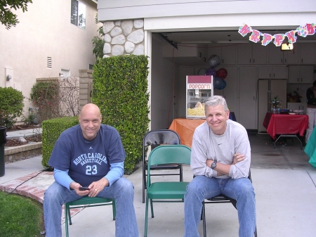 Hanging at the house - I'm the one WITH Hair, thanks!