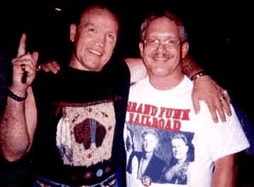 Picture of Mark Farner (of Grand Funk Railroad then) and me