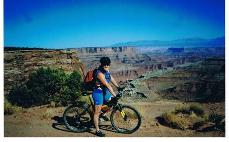 biking in Canyonlands, Utah