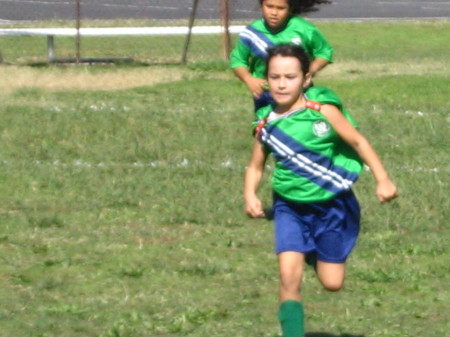Veronica playing soccer 2005