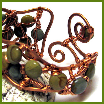 Hand-wrought Organic Cobblestone Bracelet