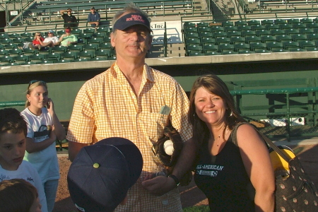 Me with Bill Murray at a RiverDogs game