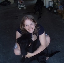 Krista(our #2) with her puppy, Annie-girl