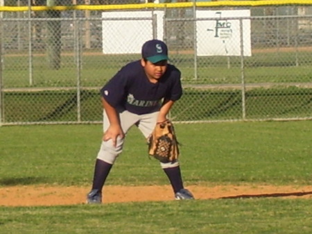 Drew playing 1st base