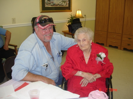 My husband and his 96 year old GRANDMOTHER!