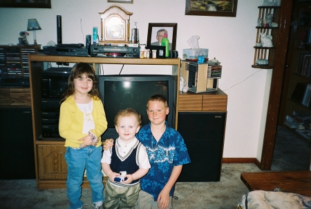 Here is a picture of my 3 yougest kids....