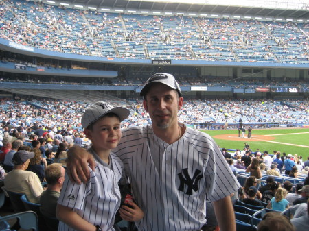 Devan - Dad at Yankee game