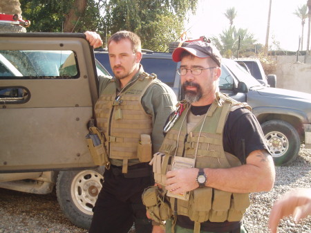 The LT and me before mission in Baghdad