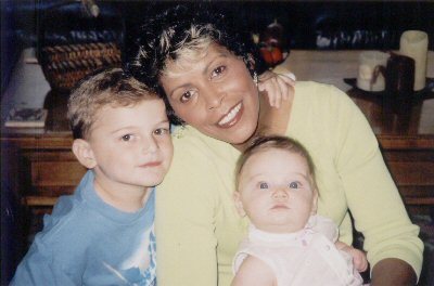 Me and Ally with Dylan on his birthday in August 2005