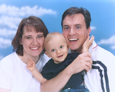 Our Family of Three in 2001