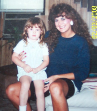 Me and my neice Paige in 1987