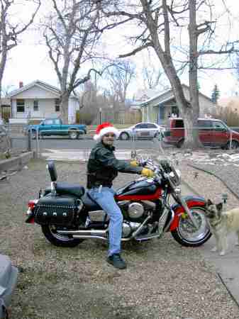Santa on a bike ? ?