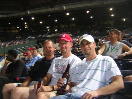 My buddies and I at a Braves game