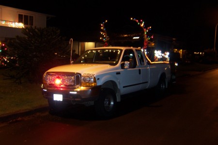 Rudolph the traffic truck!!