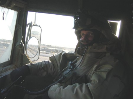 Me in Iraq - gun truck commader