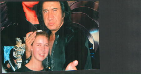 My niece, Jessica and Gene Simmons