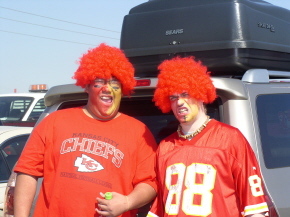 Zach and his best friend Alex at Arrowhead