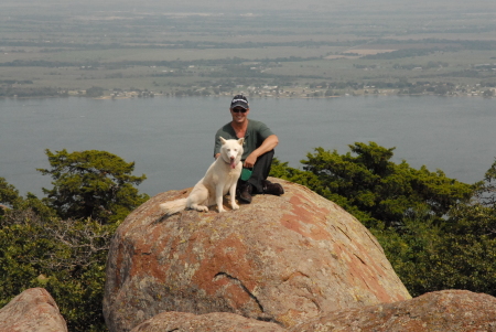 Mischa and I at the Wichita Mountians in Ok.