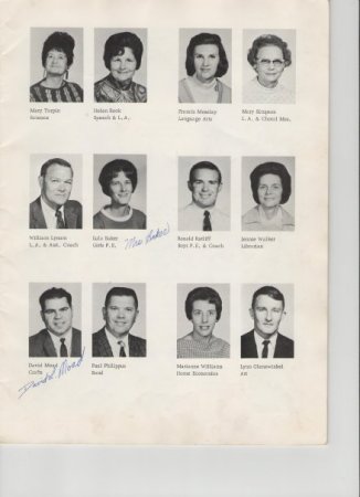 Earl Grover's album, O Henry Yearbook 1967-68