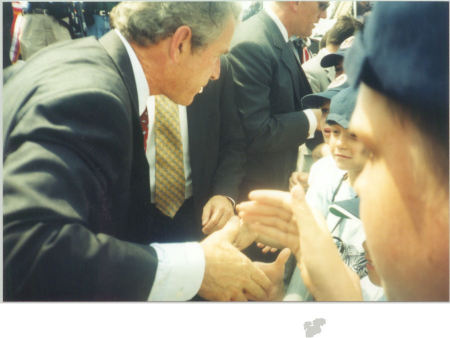 "President George Bush and My Four Boys"