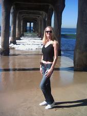 Me under the M.B. Pier Oct. 06...what a beautiful day it was!!