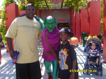 Me, The Green Goblin and My son Alexander.