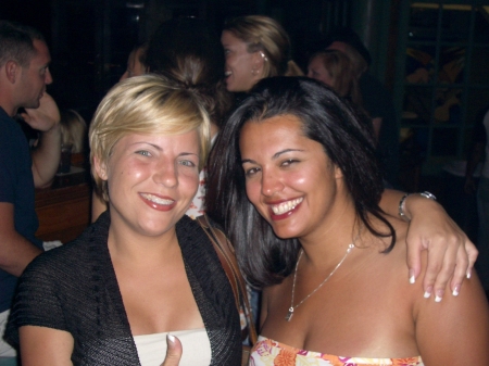 My Friend Monica and I in Florida at "Howl at the Moon" Piano Bar Labor Day 2006