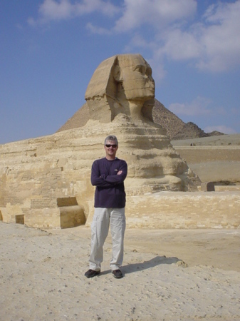 At the Sphinx in Egypt