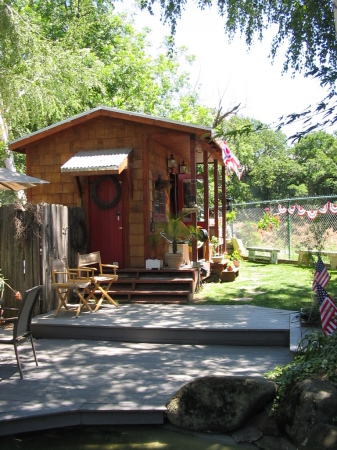 My wifes Potting Shed in our back yard,