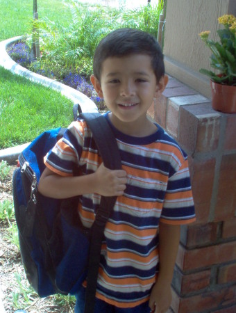 Ethan's first day of school