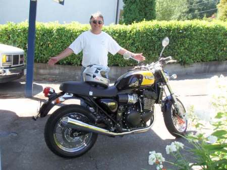 Vern and his new Triumph