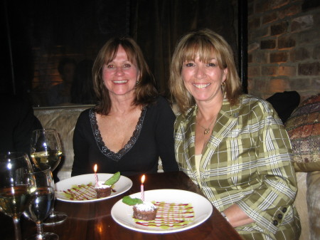 "It's my birthday too ,yeah !" Lorraine and Kathy Oliger