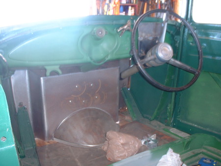 interior of the "rat rod"