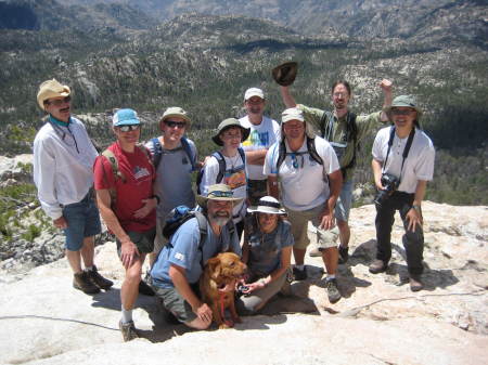 hiking with friends on Mt Lemon