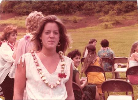 Joyce Schenk at my Waimanalo Hawaii Wedding 1979