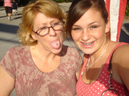 My youngest child and I at Knott's July 2006