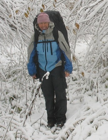 getting snowed out on the Long trail Oct'06