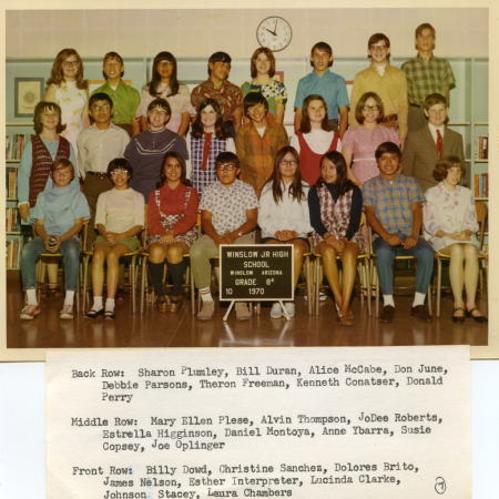 8th grade 1970
