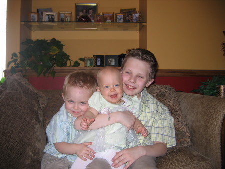Brendan, Grace, and TJ  Easter 2006