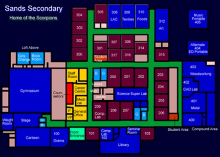 Sands Junior Secondary Floor Plan