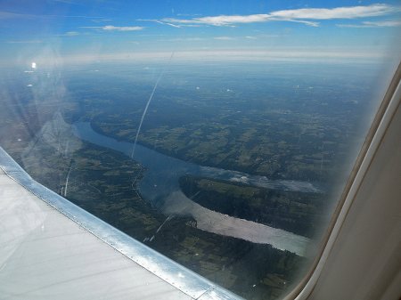 Flying Over Keuka Lake