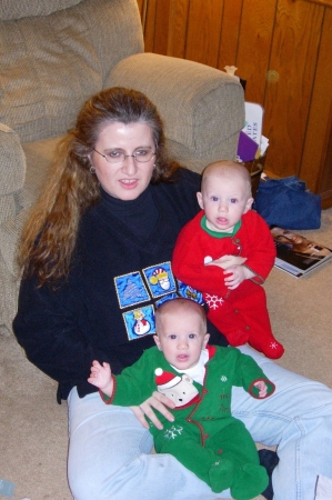 Me With My Twin Nephews (Christmas 2004)