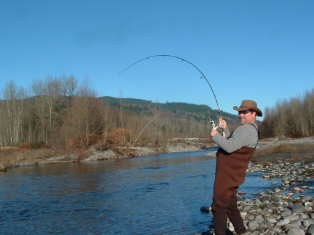 salmon fishing Nooksack River, WA