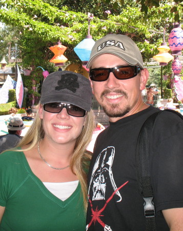 Tim & I in Disneyland
