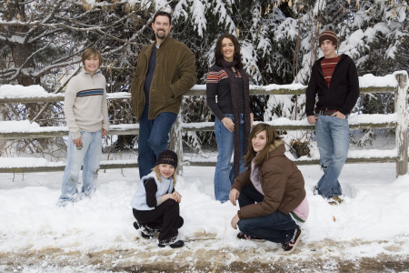 family photo...(we were freezing our buns off here!)