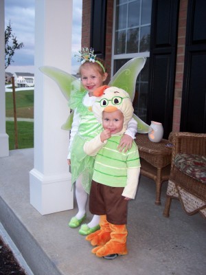 Tinkerbell & Chicken Little (Halloween 2006)