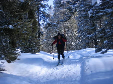 Back country skiing