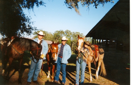 Trail riding with friends at Wekiva, Fla.