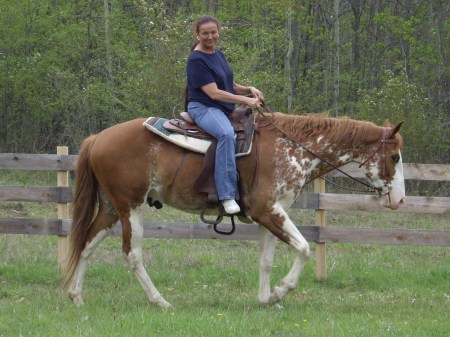Me riding Fred