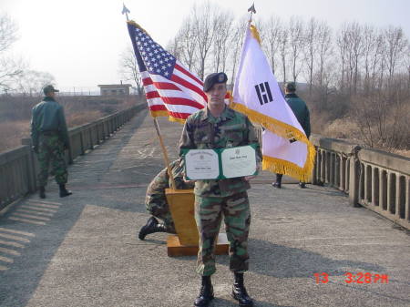 Reenlistment on North and South Koren DMZ